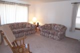 Living room from dining/kitchen doorway