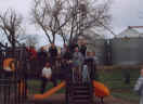 Participants of the Maquoketa 2001 Olympics: (clockwise) Eric, Greg Cox,   ,    , Ryan, Steve, Greg Estes, Carrie, Perry (campion), Rachel, and Bill