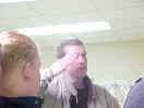 Mike saluting Mr. Navy ROTC (aka Dave :))